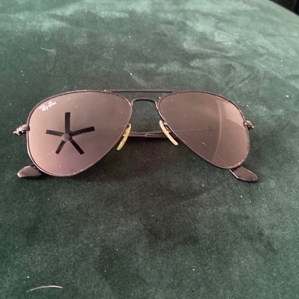 Ray Ban aviator small black frame